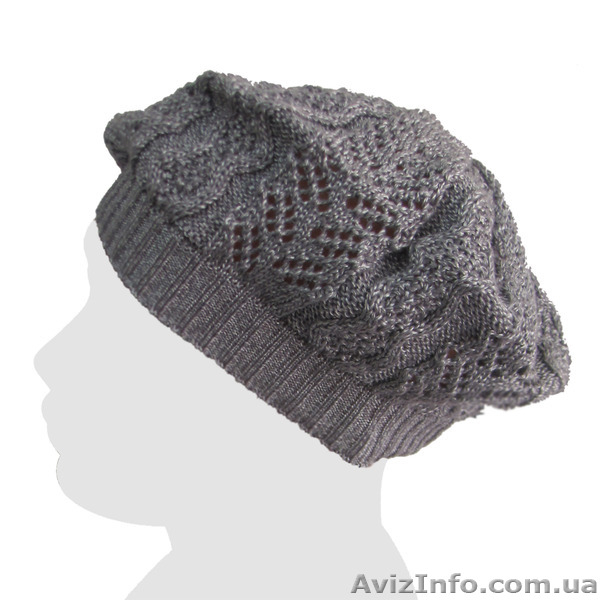 Ажурный берет демисезонный для девочек. Хлопок/вискоза. - <ro>Изображение</ro><ru>Изображение</ru> #10, <ru>Объявление</ru> #1230909