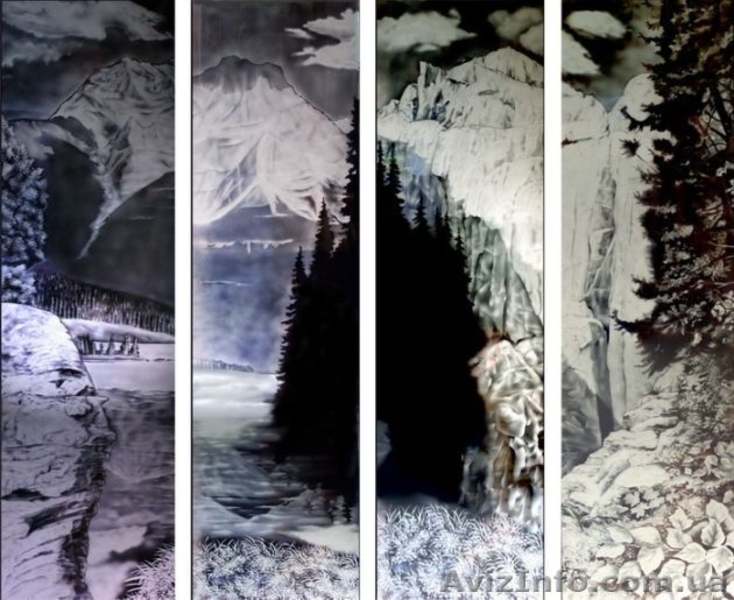 Художественное матирование. Картины на стекле и зеркале. - <ro>Изображение</ro><ru>Изображение</ru> #3, <ru>Объявление</ru> #1289474