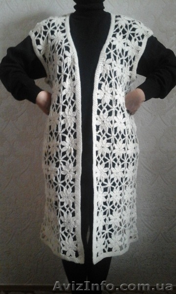 Продаю  новый  связаный  крючком    жакет - <ro>Изображение</ro><ru>Изображение</ru> #1, <ru>Объявление</ru> #1307003