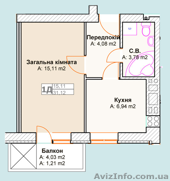 Дешевые 1-но, 2-х, 3-х комнатные квартиры под Киевом! - <ro>Изображение</ro><ru>Изображение</ru> #3, <ru>Объявление</ru> #1304845