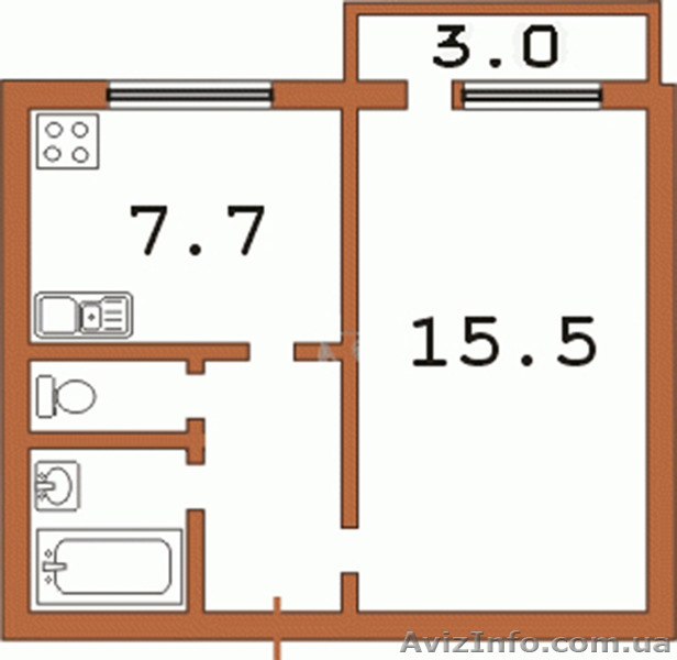 Продам однокомнатную квартиру на Оболони - <ro>Изображение</ro><ru>Изображение</ru> #6, <ru>Объявление</ru> #1289496