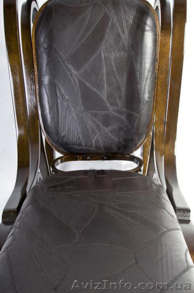 Кресло Качалка "PBT Group" черное,кожаное  - <ro>Изображение</ro><ru>Изображение</ru> #4, <ru>Объявление</ru> #1305377