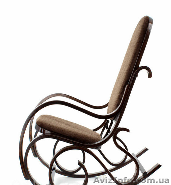 Кресло Качалка "PBT Group" темно-ореховое,меховое  - <ro>Изображение</ro><ru>Изображение</ru> #5, <ru>Объявление</ru> #1305268