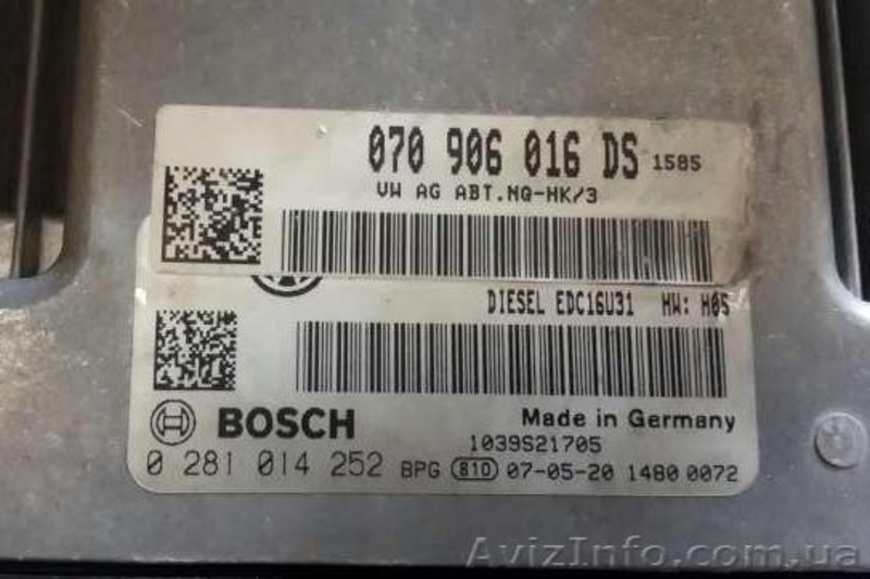 Блок управления двигателем VW T4, T5, T6, LT, Кадди, Крафтер - <ro>Изображение</ro><ru>Изображение</ru> #2, <ru>Объявление</ru> #1305222