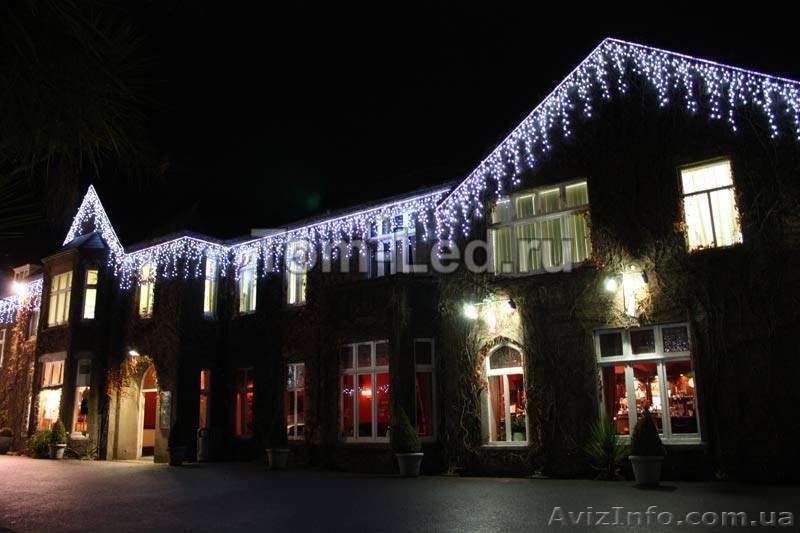 Гирлянда бахрома,новогодняя подсветка загородного дома - <ro>Изображение</ro><ru>Изображение</ru> #3, <ru>Объявление</ru> #1315723