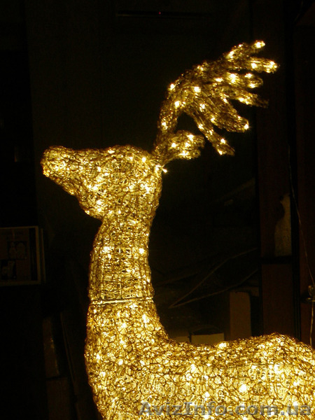 новогодний подарок,Новогодний олень 140 см золотистый - <ro>Изображение</ro><ru>Изображение</ru> #5, <ru>Объявление</ru> #1317500