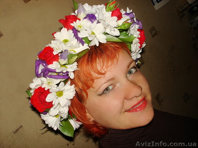 Венок на голову из живых цветов, венок свадебный - <ro>Изображение</ro><ru>Изображение</ru> #6, <ru>Объявление</ru> #1320931