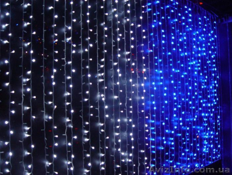 Гирлянда дождь занавес 2 на 3 м, новогодние гирлянды - <ro>Изображение</ro><ru>Изображение</ru> #3, <ru>Объявление</ru> #1320373
