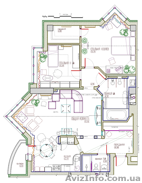 План ремонта квартиры – 10 грн/кв.м. Дизайн интерьера. - <ro>Изображение</ro><ru>Изображение</ru> #4, <ru>Объявление</ru> #1320160