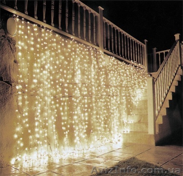 Светодиодный занавес 2х 3 метра,гирлянда дождь - <ro>Изображение</ro><ru>Изображение</ru> #3, <ru>Объявление</ru> #1320378