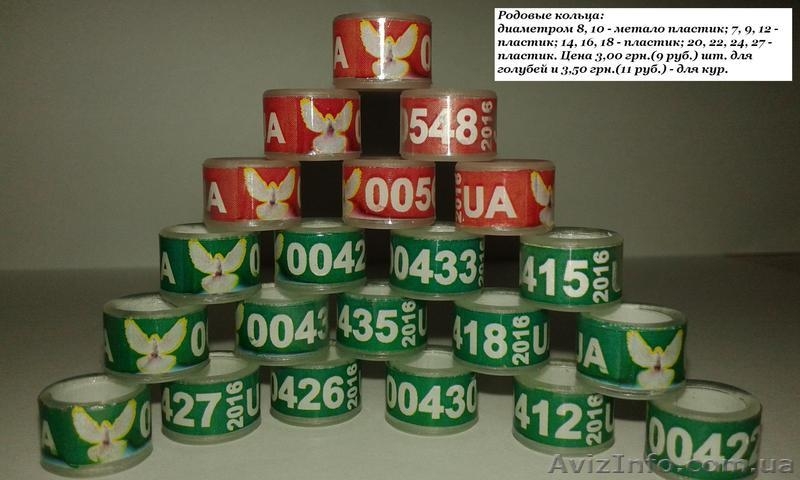 Кольца для голубей. Маркерные кольца (кембрики) - <ro>Изображение</ro><ru>Изображение</ru> #5, <ru>Объявление</ru> #1091726