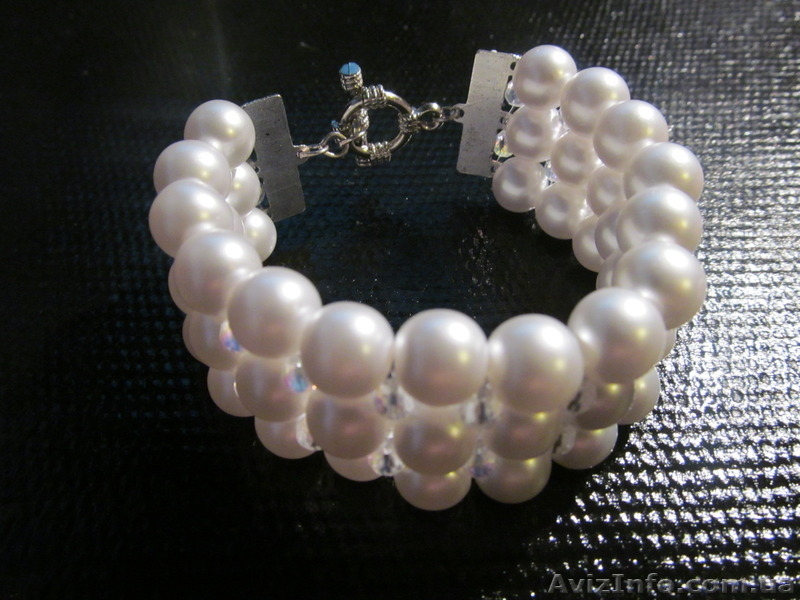 Браслет женский с жемчугом в серебре. - <ro>Изображение</ro><ru>Изображение</ru> #4, <ru>Объявление</ru> #1350617