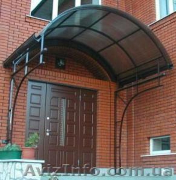 Козырьки из черного металла, с коваными элементами - <ro>Изображение</ro><ru>Изображение</ru> #3, <ru>Объявление</ru> #529918