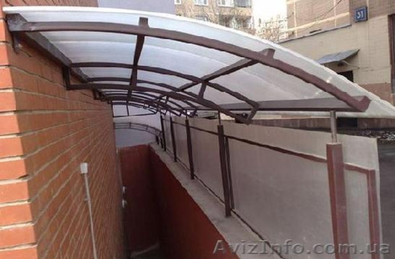 Козырьки из черного металла, с коваными элементами - <ro>Изображение</ro><ru>Изображение</ru> #5, <ru>Объявление</ru> #529918