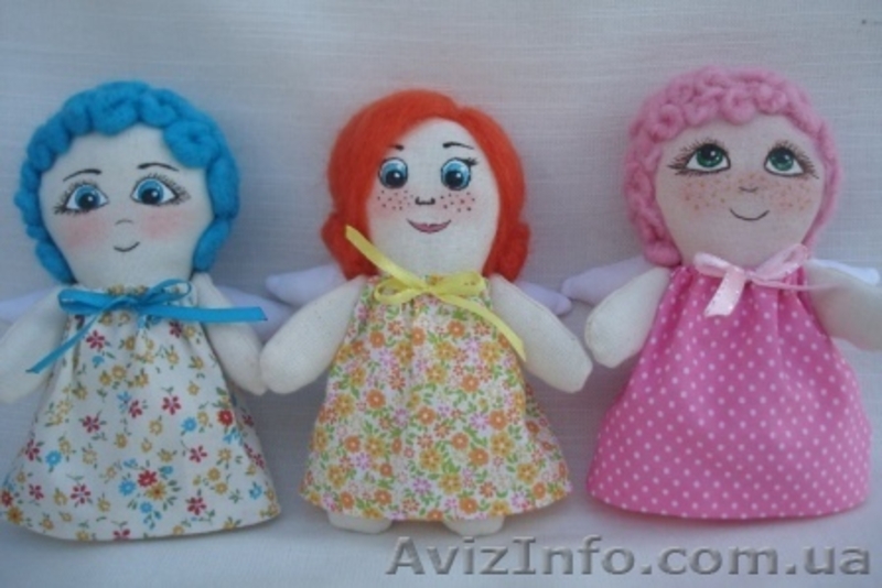 "Ангелочек" Ручная роспись.Игрушка мягкая  - <ro>Изображение</ro><ru>Изображение</ru> #5, <ru>Объявление</ru> #1369243