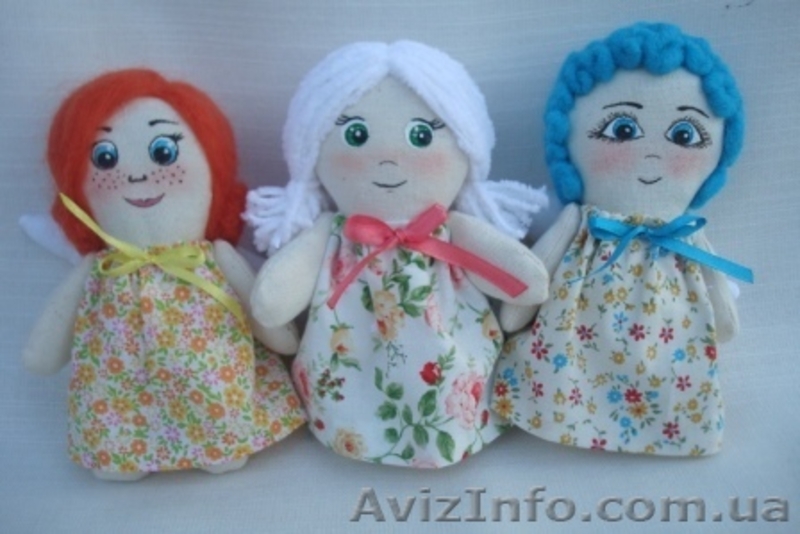 "Ангелочек" Ручная роспись.Игрушка мягкая  - <ro>Изображение</ro><ru>Изображение</ru> #4, <ru>Объявление</ru> #1369243