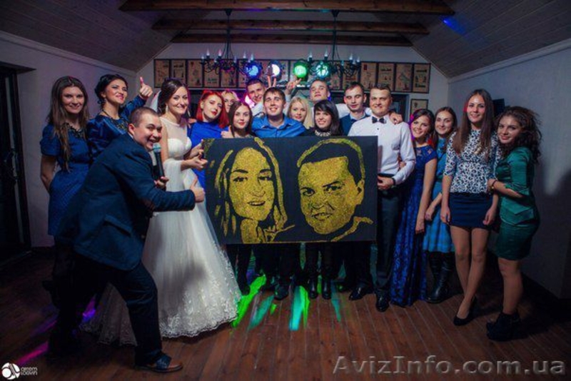 Золотое шоу, золотая пыль, звездное шоу, портрет блестками, художник. - <ro>Изображение</ro><ru>Изображение</ru> #1, <ru>Объявление</ru> #1376960