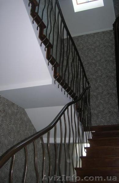 Перила и поручни из черного металла, с коваными элементами - <ro>Изображение</ro><ru>Изображение</ru> #4, <ru>Объявление</ru> #529940