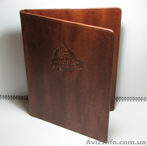 Папки меню, изготовление из кожи, кожзама, ламинированного картона (Киев)    - <ro>Изображение</ro><ru>Изображение</ru> #10, <ru>Объявление</ru> #650398