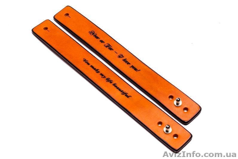 Кожаный браслет с текстом. Браслет на подарок - <ro>Изображение</ro><ru>Изображение</ru> #5, <ru>Объявление</ru> #1443945