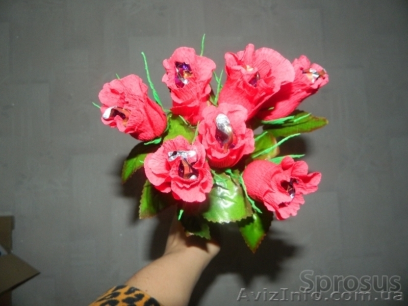 Искусственные Букеты из Роз с Конфетами! - <ro>Изображение</ro><ru>Изображение</ru> #4, <ru>Объявление</ru> #1432872