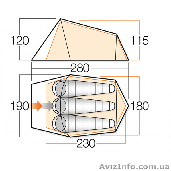 Продам палатку Vango Soul 300 Herbal (Великобритания) - <ro>Изображение</ro><ru>Изображение</ru> #2, <ru>Объявление</ru> #1451949