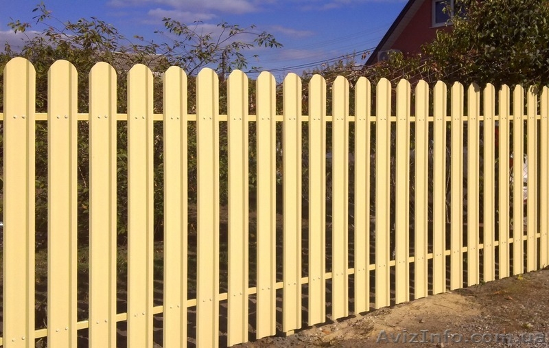 Забор Штакетник металлический - <ro>Изображение</ro><ru>Изображение</ru> #1, <ru>Объявление</ru> #1471893