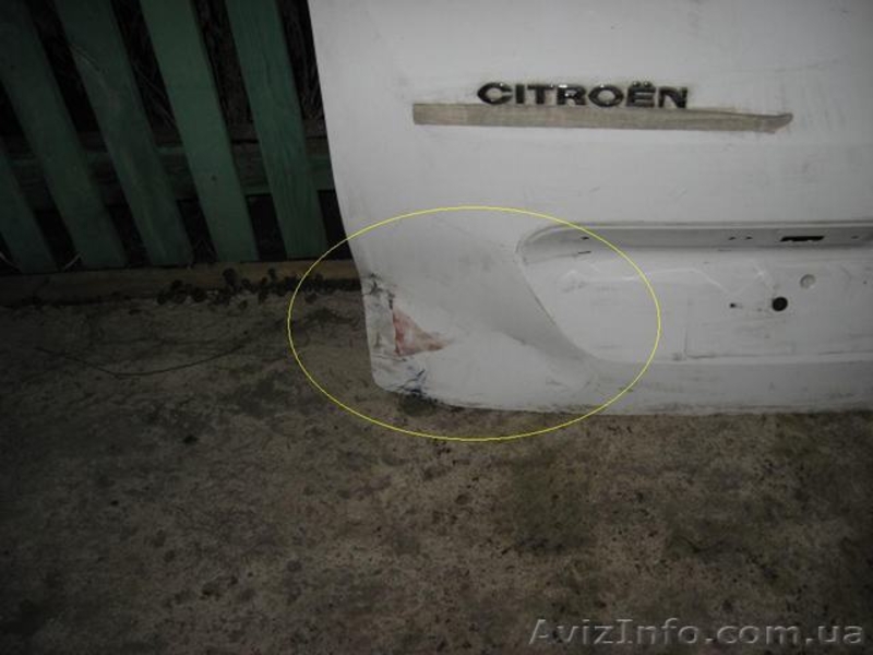 Citroen Berlingo 09-14 пас. крышка багажника - <ro>Изображение</ro><ru>Изображение</ru> #3, <ru>Объявление</ru> #1460510