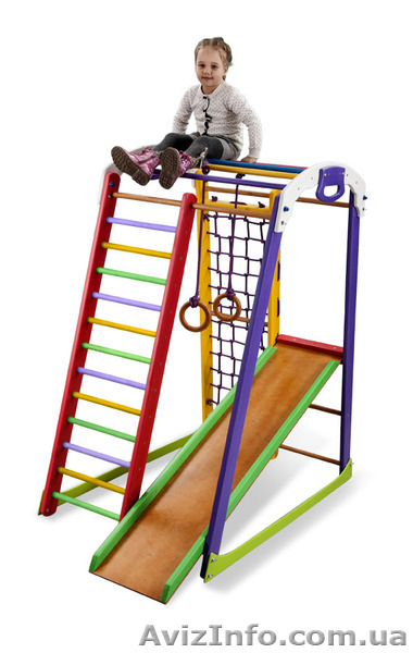 Деревянные спорткомплексы для дома  «Кроха 2 мини» - <ro>Изображение</ro><ru>Изображение</ru> #4, <ru>Объявление</ru> #1137011