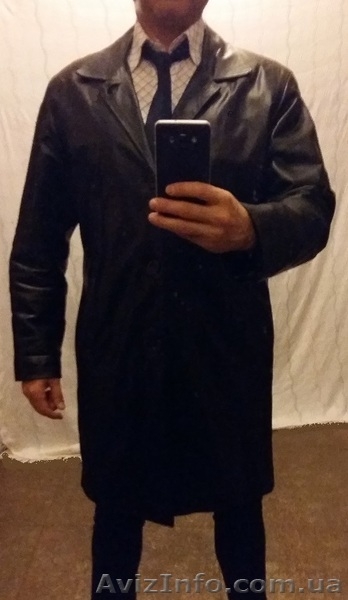 Кожаная куртка мужской френч - <ro>Изображение</ro><ru>Изображение</ru> #3, <ru>Объявление</ru> #1496757