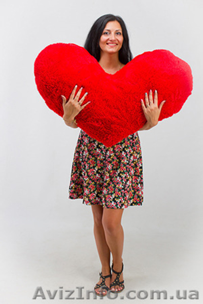  Девушкам. Плюшевые сердечки - подушки.  - <ro>Изображение</ro><ru>Изображение</ru> #2, <ru>Объявление</ru> #1511366