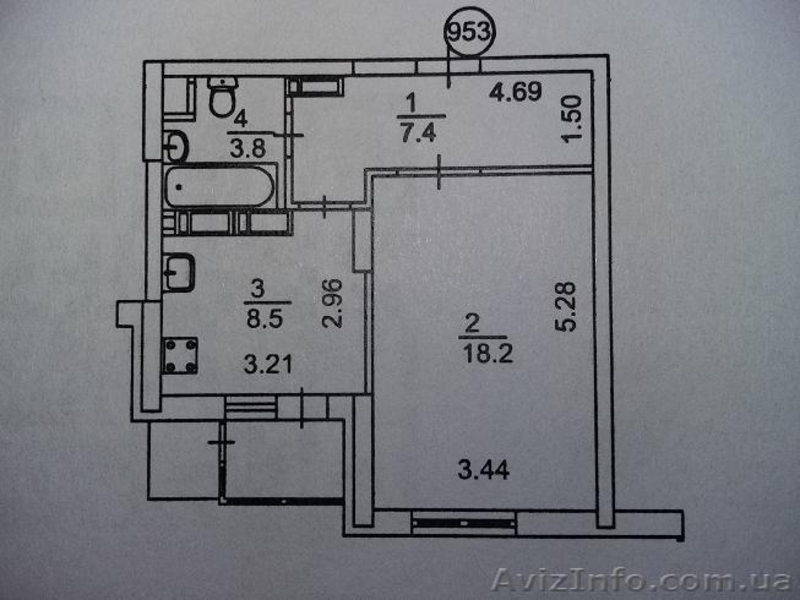 Продам однокомнатную квартиру Киев, ул.Донца 2а. Соломенский район - <ro>Изображение</ro><ru>Изображение</ru> #6, <ru>Объявление</ru> #1513389