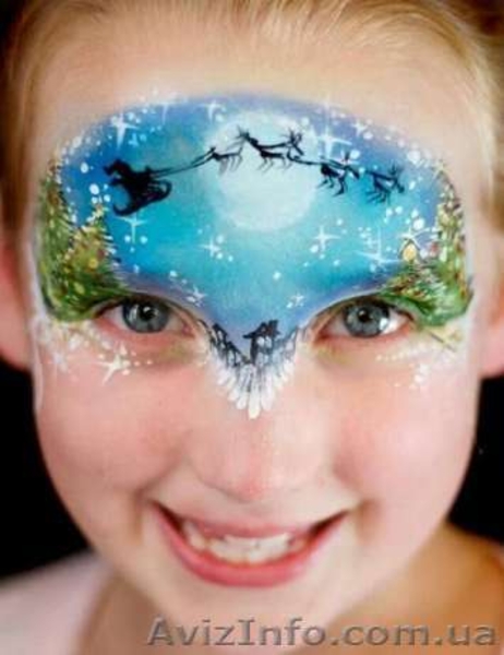 Новогодний Аквагрим, Грим, Макияж, Face Art, Тату хной, Мехенди Киев - <ro>Изображение</ro><ru>Изображение</ru> #5, <ru>Объявление</ru> #1520032