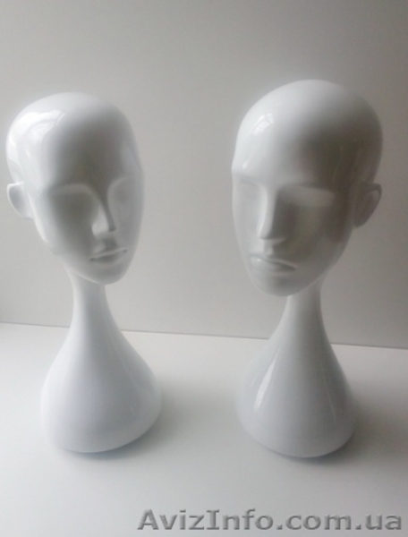 Голова-манекен женская стилизованная белая - <ro>Изображение</ro><ru>Изображение</ru> #3, <ru>Объявление</ru> #1538195