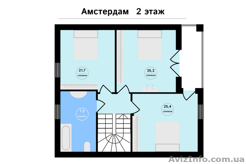 Коттедж "Амстердам" (под отделку) с.Новые Петровцы - <ro>Изображение</ro><ru>Изображение</ru> #8, <ru>Объявление</ru> #1541625