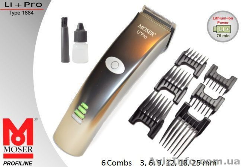 Машинка для стрижки Moser Li+Pro 1884-0050 Германия - <ro>Изображение</ro><ru>Изображение</ru> #2, <ru>Объявление</ru> #1547334
