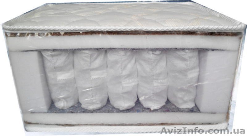 Матрас 1,6х2м с отдельными пружинами, кокосом с двух сторон, чехол съёмный зима- - <ro>Изображение</ro><ru>Изображение</ru> #6, <ru>Объявление</ru> #1548926