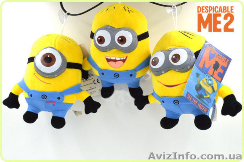 Миньон плюшевая игрушка 18 см, 25 см, 50 см из мультфильма Гадкий Я 3 - <ro>Изображение</ro><ru>Изображение</ru> #4, <ru>Объявление</ru> #1551464