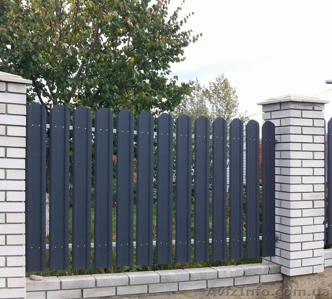 Евроштакетный забор металлический - <ro>Изображение</ro><ru>Изображение</ru> #2, <ru>Объявление</ru> #1553690