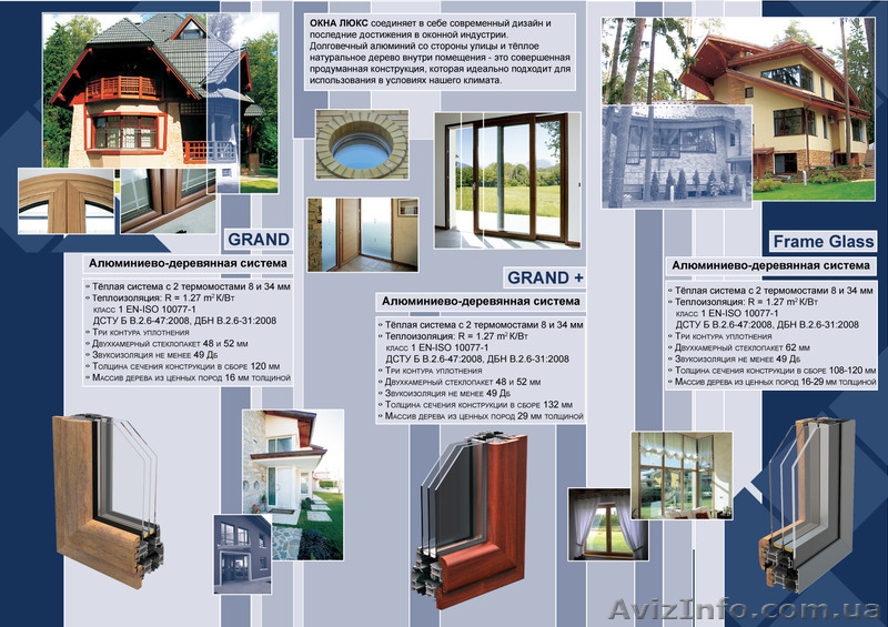 Алюминиево-деревянные системы «Grand», «Grand+», «Frame Glass» - <ro>Изображение</ro><ru>Изображение</ru> #1, <ru>Объявление</ru> #1554541