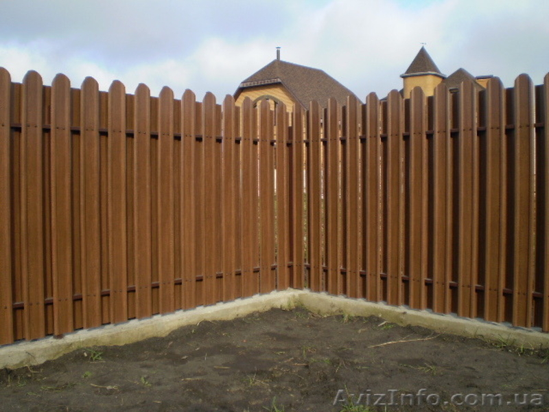 Евроштакетный забор металлический - <ro>Изображение</ro><ru>Изображение</ru> #3, <ru>Объявление</ru> #1553690