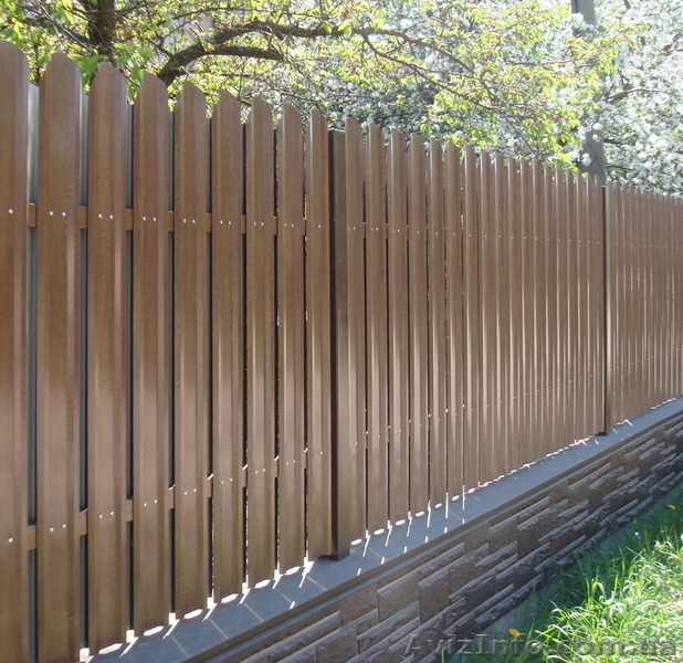 Евроштакетный забор металлический - <ro>Изображение</ro><ru>Изображение</ru> #5, <ru>Объявление</ru> #1553690