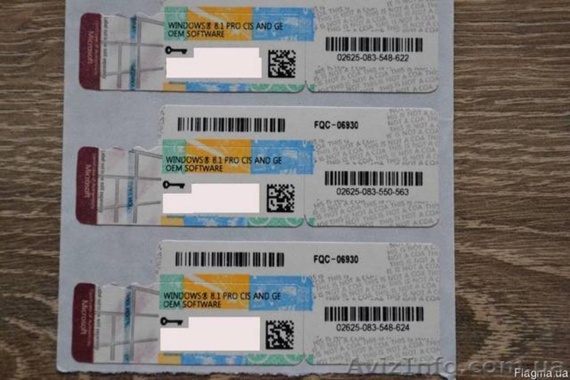 Продаём оригинальные наклейки, боксы Windows 7 PRO, 8.1 PRO, 10 PRO - <ro>Изображение</ro><ru>Изображение</ru> #5, <ru>Объявление</ru> #1557388