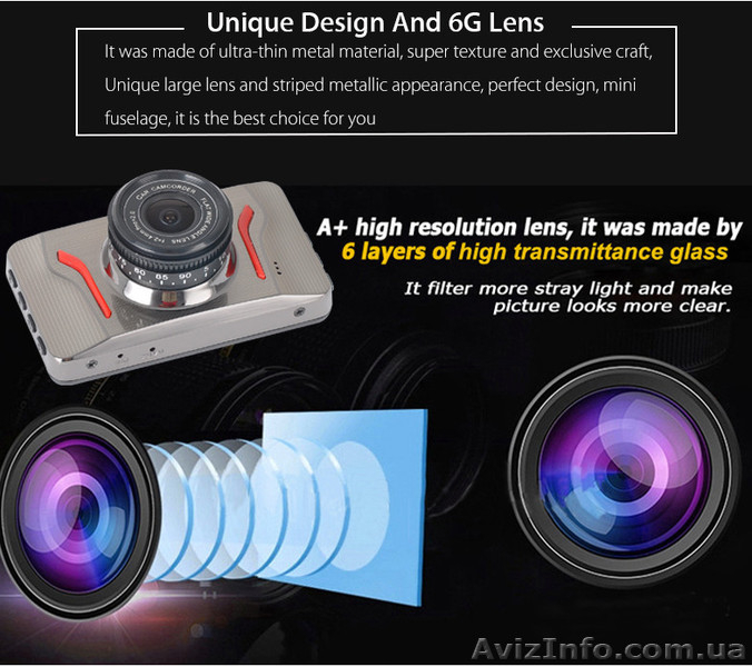 T611 Автомобильный видеорегистратор Экран 3.0 " дюйма Видео Камера FULL HD 1080P - <ro>Изображение</ro><ru>Изображение</ru> #10, <ru>Объявление</ru> #1583272