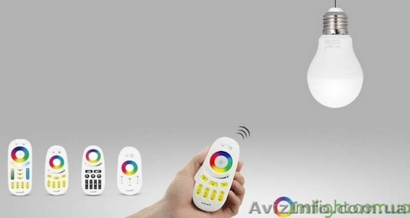 Умная SMART LED лампа, дистанционное управление 6W E27 RGBW (2700К + RGB) - <ro>Изображение</ro><ru>Изображение</ru> #4, <ru>Объявление</ru> #1589347