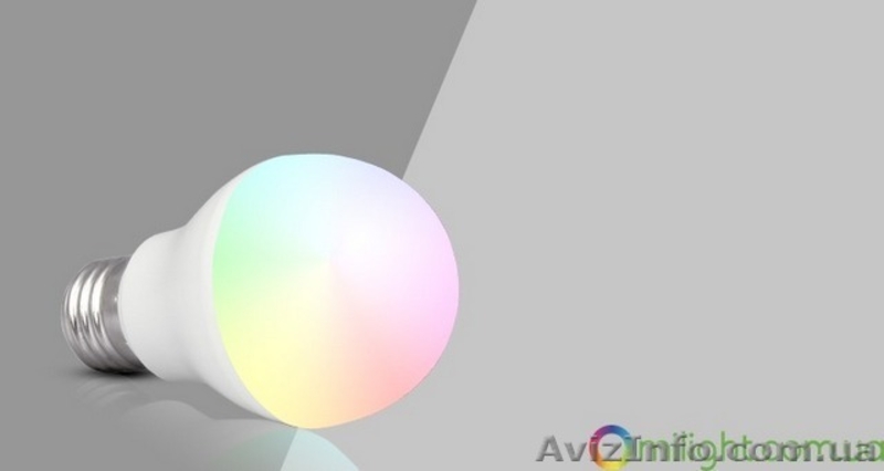 Умная SMART LED лампа, дистанционное управление 6W E27 RGBW (2700К + RGB) - <ro>Изображение</ro><ru>Изображение</ru> #3, <ru>Объявление</ru> #1589347
