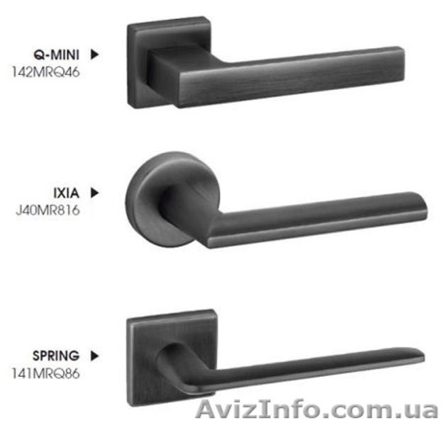 Итальянские ручки для межкомнатных дверей и окон Satin Black Reguitti - <ro>Изображение</ro><ru>Изображение</ru> #5, <ru>Объявление</ru> #1593948