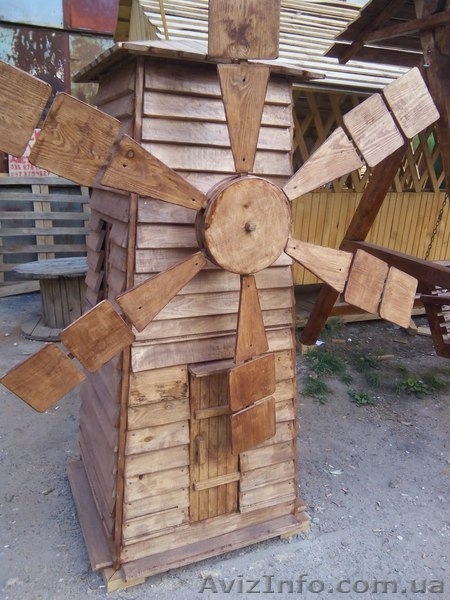 Млин. Декоративная мельница из дерева - <ro>Изображение</ro><ru>Изображение</ru> #1, <ru>Объявление</ru> #1592131