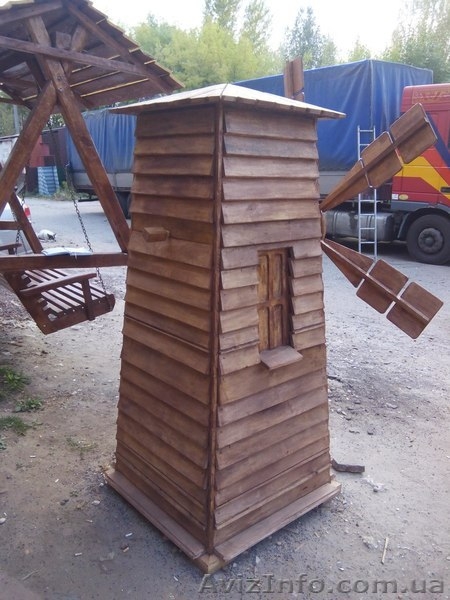 Млин. Декоративная мельница из дерева - <ro>Изображение</ro><ru>Изображение</ru> #3, <ru>Объявление</ru> #1592131