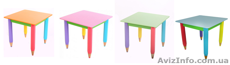 Детский столик без пенала 60см на 40см Карандаши - <ro>Изображение</ro><ru>Изображение</ru> #5, <ru>Объявление</ru> #1604346